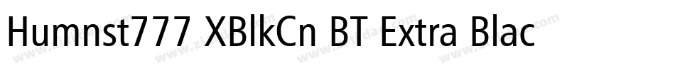 Humnst777 XBlkCn BT Extra Black字体转换